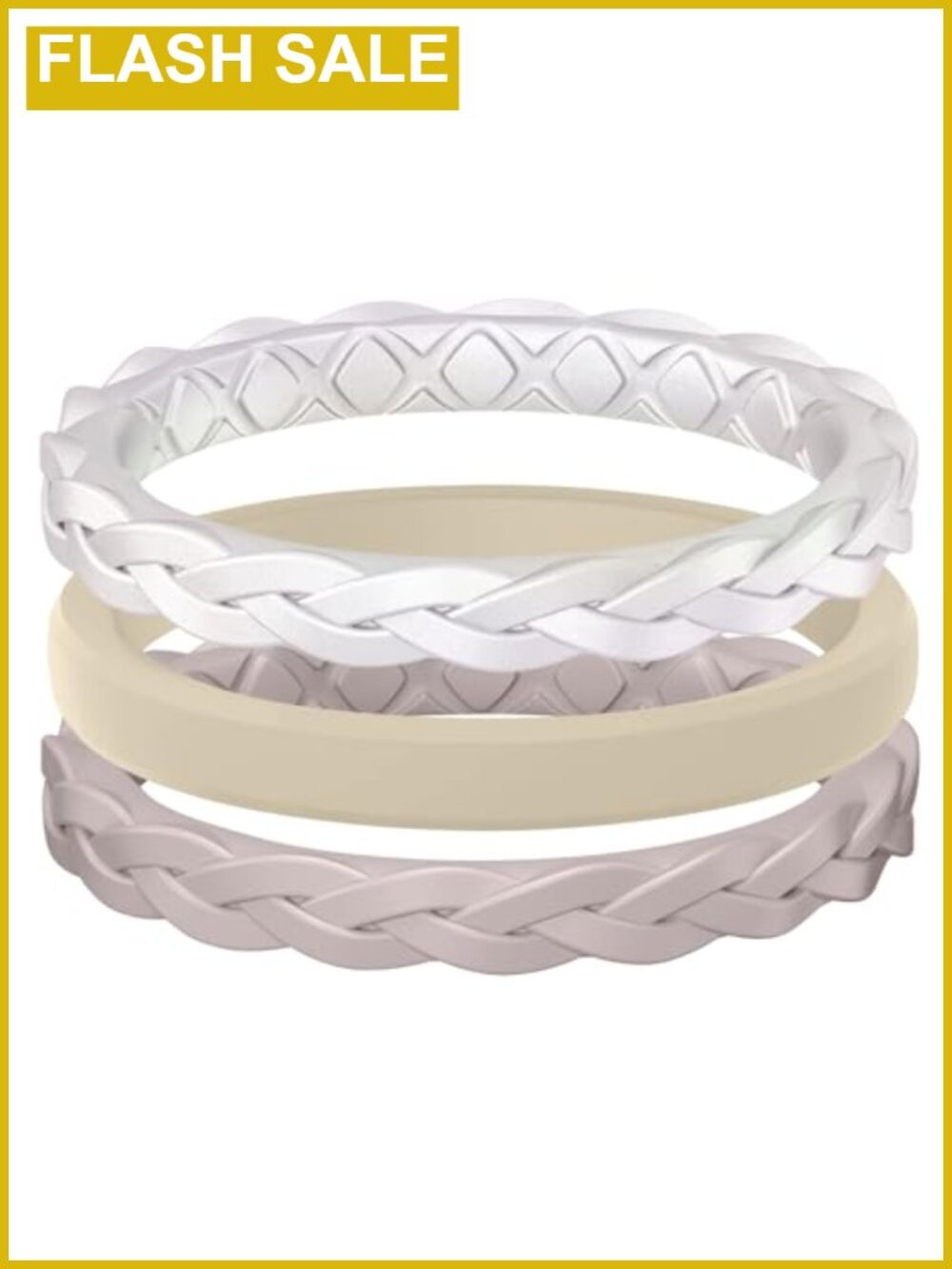 Thin Stackable Silicone Wedding Rings Multipack Bands Hypoallergenic